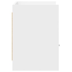 Meuble TV 71,5 x 33 x 47 cm Blanc Bois d'ingénierie 633448633448