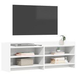 Meuble TV 135 x 33 x 47 cm Blanc Bois d'ingénierie 633450633450