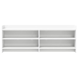 Meuble TV 135 x 33 x 47 cm Blanc Bois d'ingénierie 633450633450