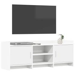 Meuble TV 130 x 33 x 47 cm Blanc Bois d'ingénierie 633451633451