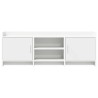 Meuble TV 130 x 33 x 47 cm Blanc Bois d'ingénierie 633451633451
