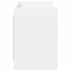 Meuble TV 130 x 33 x 47 cm Blanc Bois d'ingénierie 633451633451