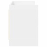 Meuble TV 130 x 33 x 47 cm Blanc Bois d'ingénierie 633451633451