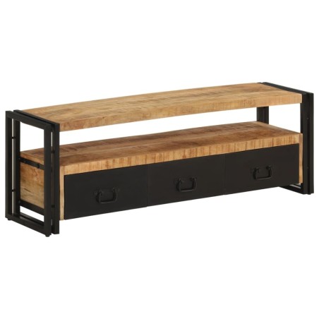 Meuble TV 120x30x40 cm Bois massif de manguier 633453633453