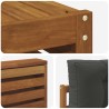 Ensemble de canapés d'extérieur 5 pcs Naturel et Anthracite 633462633462