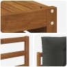 Ensemble de canapés d'extérieur 5 pcs Naturel et Anthracite 633465633465