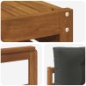 Ensemble de canapés d'extérieur 5 pcs Naturel et Anthracite 633472633472