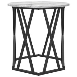 Table basse 2 pcs Gris Sonoma Bois d'ingénierie et acier 633480633480