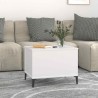 Table basse Blanc 60x44,5x45 cm Bois d'ingénierie 633481633481