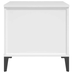 Table basse Blanc 60x44,5x45 cm Bois d'ingénierie 633481633481