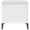 Table basse Blanc 60x44,5x45 cm Bois d'ingénierie 633481633481
