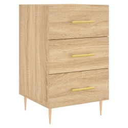 Table de chevet chêne sonoma 40x40x66 cm bois d'ingénierie 633482633482