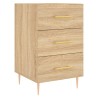 Table de chevet chêne sonoma 40x40x66 cm bois d'ingénierie 633482633482