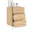 Table de chevet chêne sonoma 40x40x66 cm bois d'ingénierie 633482633482