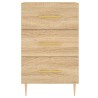 Table de chevet chêne sonoma 40x40x66 cm bois d'ingénierie 633482633482