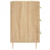 Table de chevet chêne sonoma 40x40x66 cm bois d'ingénierie 633482633482