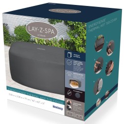 Bestway Housse Gris 201 x 201 x 80 cm PVC et POM 633483633483