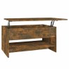 Table basse Chêne fumé 80x50x40 cm Bois d'ingénierie 633484633484