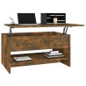 Table basse Chêne fumé 80x50x40 cm Bois d'ingénierie 633484633484