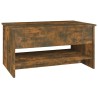 Table basse Chêne fumé 80x50x40 cm Bois d'ingénierie 633484633484