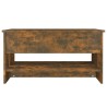Table basse Chêne fumé 80x50x40 cm Bois d'ingénierie 633484633484