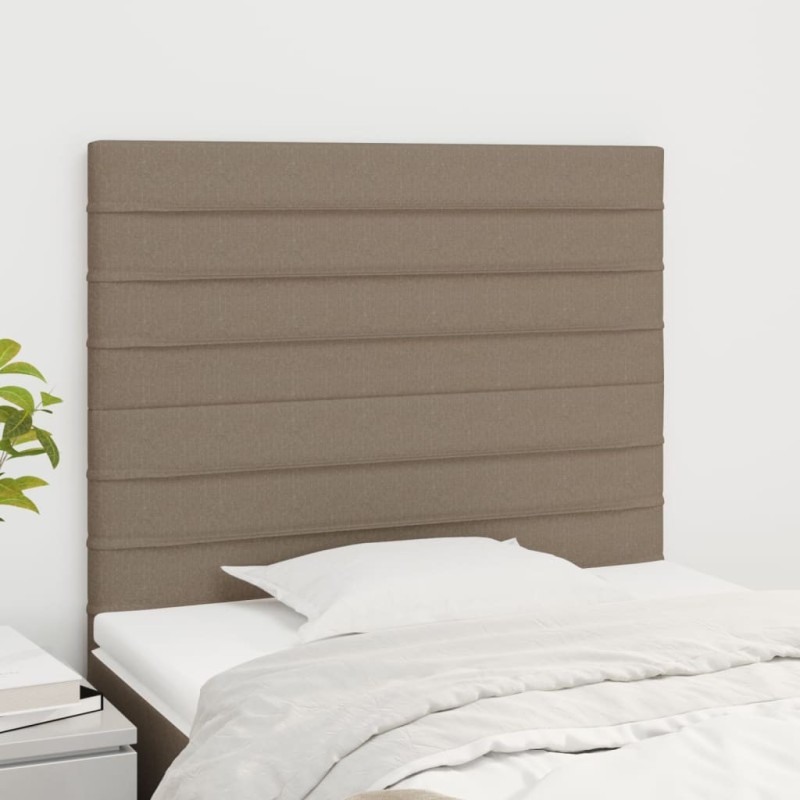 Tête de lit Taupe 100x5x118/128 cm Tissu 633485633485