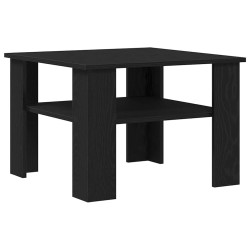 Table basse Chêne noir 60 x 60 x 42 cm Bois d'ingénierie 633486633486