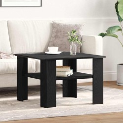 Table basse Chêne noir 60 x 60 x 42 cm Bois d'ingénierie 633486633486