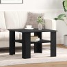 Table basse Chêne noir 60 x 60 x 42 cm Bois d'ingénierie 633486633486