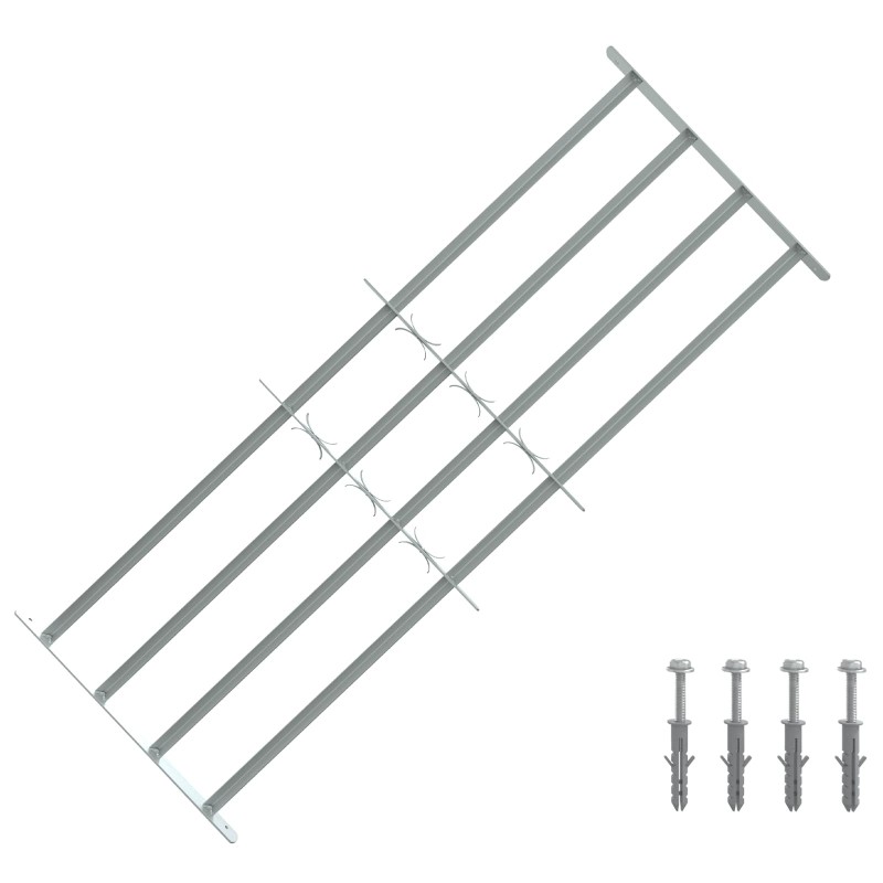 Grille de sécurité pour fenêtres avec 4 barres croisées 3 pcs 633488633488