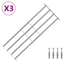 Grille de sécurité pour fenêtres avec 4 barres croisées 3 pcs 633488633488