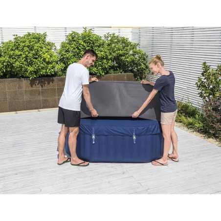 Bestway Housse Gris 180 x 180 x 71 cm PVC et POM 633489633489