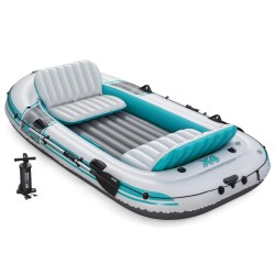 Bestway Bateau gonflable Gris et blanc 3,15 x 1,65 m PVC 633492633492