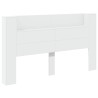 Cabinet de Tête de Lit avec LED Blanc 180 x 16,5 x 103,5 cm 633493633493