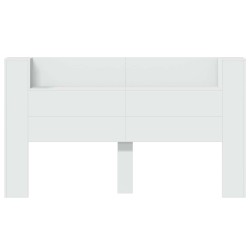 Cabinet de Tête de Lit avec LED Blanc 180 x 16,5 x 103,5 cm 633493633493