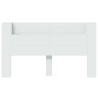 Cabinet de Tête de Lit avec LED Blanc 180 x 16,5 x 103,5 cm 633493633493