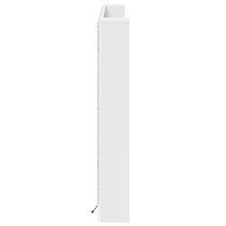 Cabinet de Tête de Lit avec LED Blanc 180 x 16,5 x 103,5 cm 633493633493