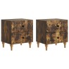 Cabinet de chevet 2 pcs Chêne fumé 43 x 34,5 x 48 cm 633497633497