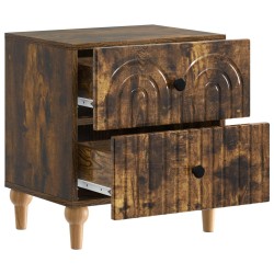 Cabinet de chevet 2 pcs Chêne fumé 43 x 34,5 x 48 cm 633497633497
