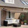 Toile de rechange pour auvent Taupe 3,5 x 2 m Polyester 633498633498