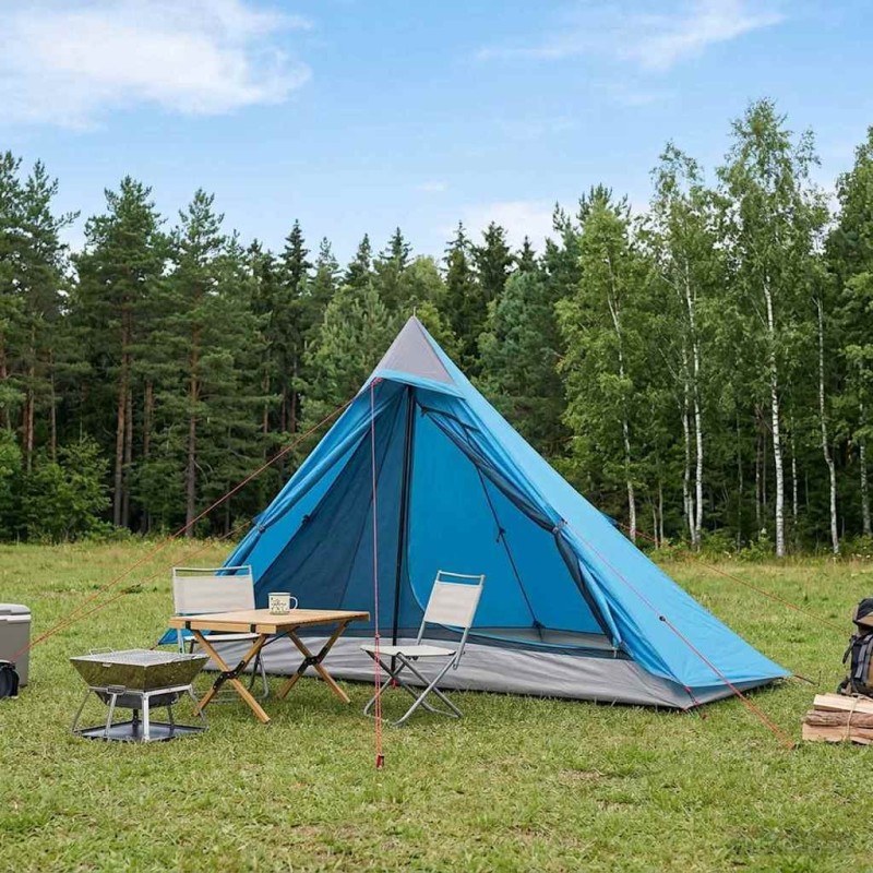 Tente de randonnée Bleu 222 x 85 x 125 cm 633499633499