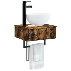 Basin de lavage mural Chêne fumé 40 x 35 x 39 cm 633502633502