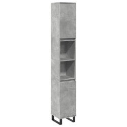 Armoire de salle de bain gris béton 30x30x190 cm 633507633507