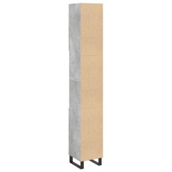 Armoire de salle de bain gris béton 30x30x190 cm 633507633507