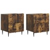 Cabinet de chevet 2 pcs Chêne fumé 43 x 34,5 x 49,5 cm 633510633510