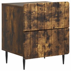 Cabinet de chevet 2 pcs Chêne fumé 43 x 34,5 x 49,5 cm 633510633510