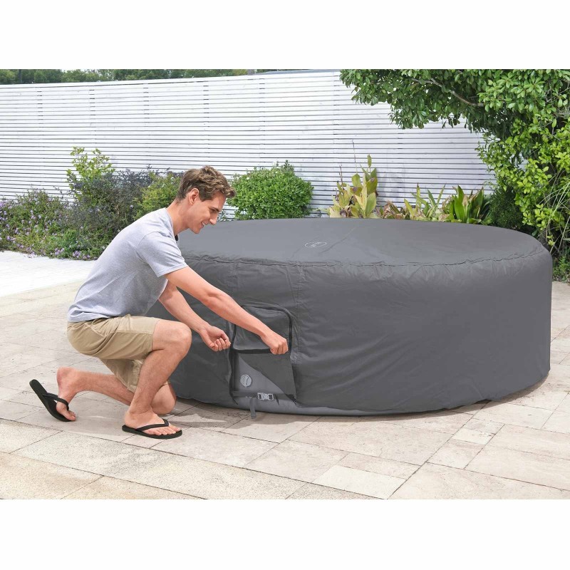 Bestway Housse Gris Ø236 x 71 cm PVC et POM 633511633511
