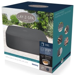 Bestway Housse Gris 230 x 230 x 71 cm PVC et POM 633513633513