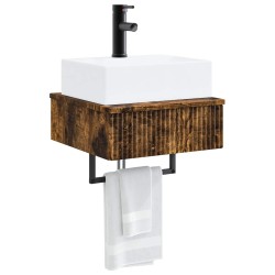 Basin de lavage mural Chêne fumé 40 x 41 x 39 cm 633516633516