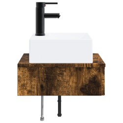 Basin de lavage mural Chêne fumé 40 x 41 x 39 cm 633516633516